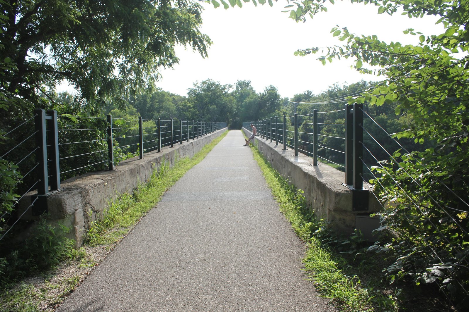 Looking east